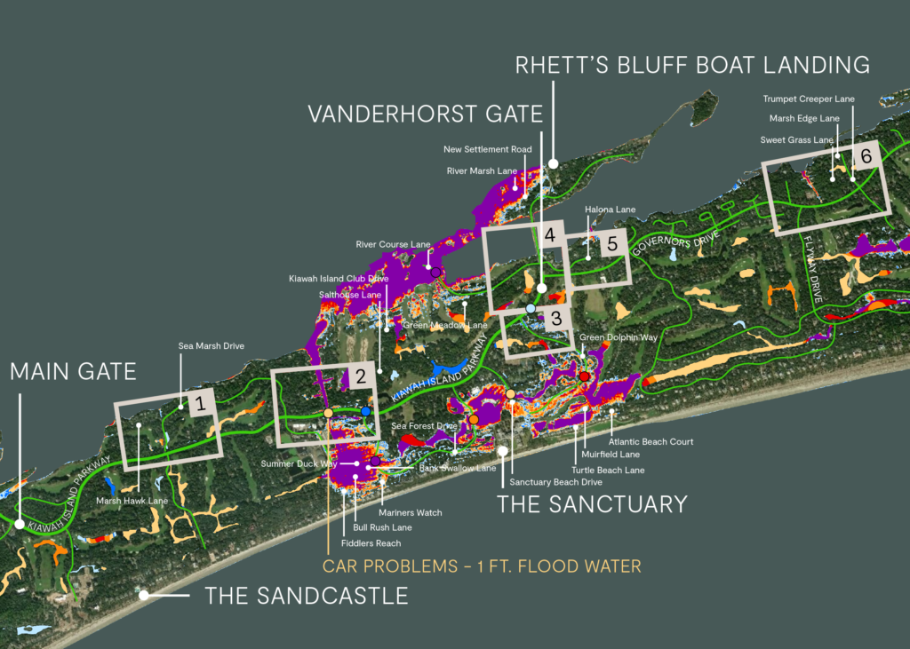 Flood Mitigation Map - Before Improvements